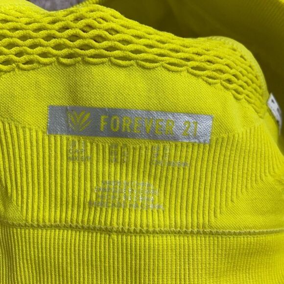 Forever 21 Neon Yellow Sports Bra - Picture 4 of 4